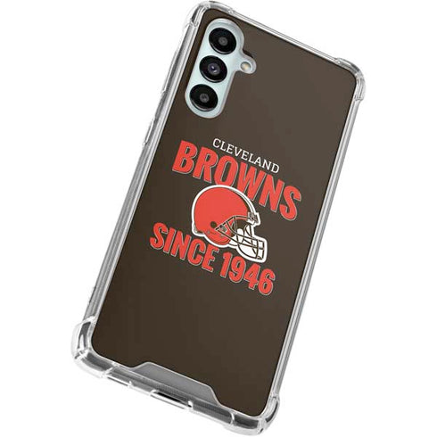 NFL Cleveland Browns Helmet Galaxy A16 5G Clear Case