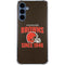 NFL Cleveland Browns Helmet Galaxy A35 5G Clear Case