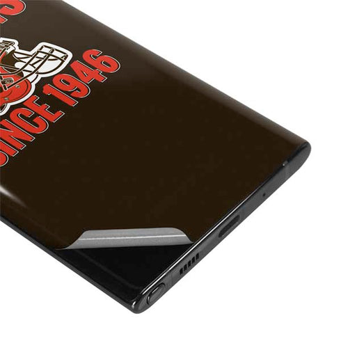 NFL Cleveland Browns Helmet Galaxy Note 10 Plus Skin
