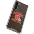 NFL Cleveland Browns Helmet Galaxy S24 FE Clear Case
