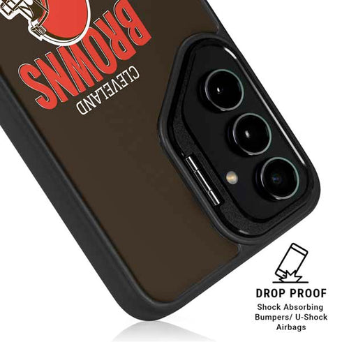 NFL Cleveland Browns Helmet Galaxy S25 Plus Kickstand Case