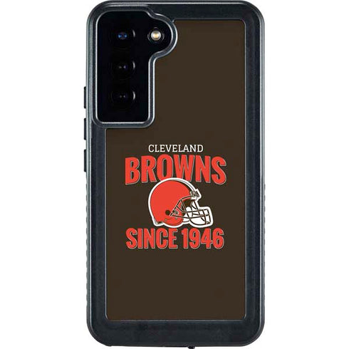 NFL Cleveland Browns Helmet Galaxy S24 Plus Waterproof Case