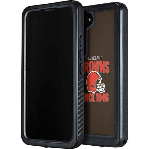 NFL Cleveland Browns Helmet Galaxy S24 Plus Waterproof Case