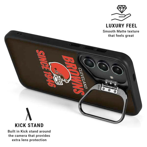 NFL Cleveland Browns Helmet Galaxy S25 Ultra Kickstand Case