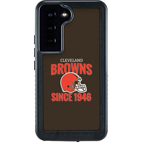 NFL Cleveland Browns Helmet Galaxy S24 Waterproof Case