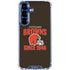 NFL Cleveland Browns Helmet Galaxy S25 Plus Clear Case