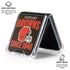 NFL Cleveland Browns Helmet Galaxy Z Flip6 Clear Case