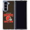 NFL Cleveland Browns Helmet Galaxy Z Fold5 5G Clear Case
