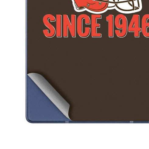 NFL Cleveland Browns Helmet Galaxy Z Fold6 Skin