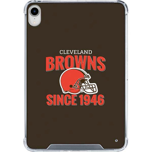 NFL Cleveland Browns Helmet iPad 11th Gen (2025) Clear Case