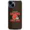 NFL Cleveland Browns Helmet iPhone 15 Clear Case