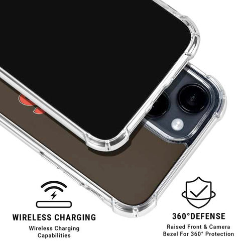 NFL Cleveland Browns Helmet iPhone 15 Clear Case