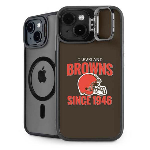 NFL Cleveland Browns Helmet iPhone 15 Plus Kickstand Case