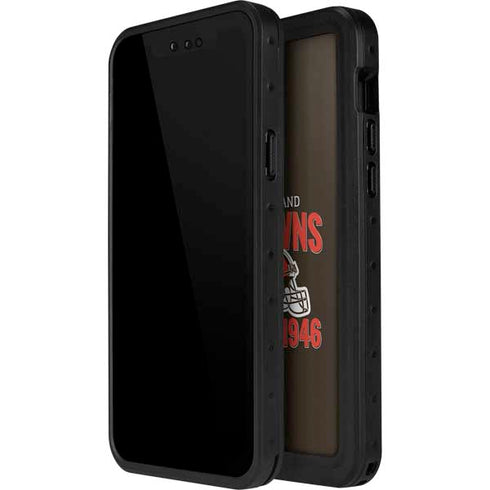 NFL Cleveland Browns Helmet iPhone 15 Pro Waterproof Case