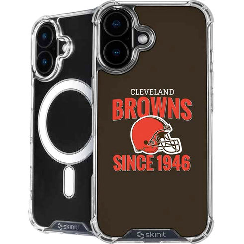 NFL Cleveland Browns Helmet iPhone 16 MagSafe Case