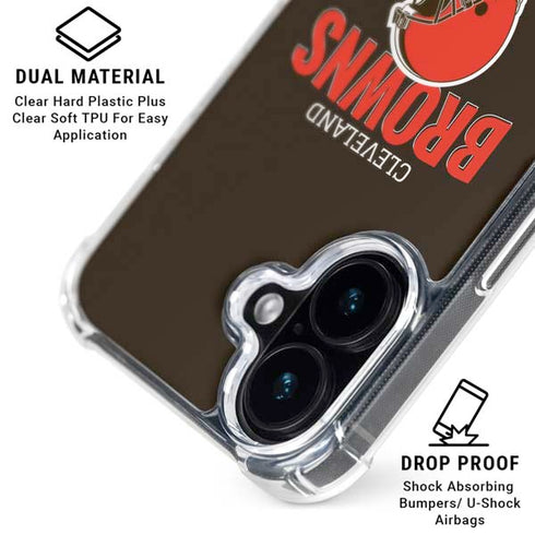 NFL Cleveland Browns Helmet iPhone 16 MagSafe Case