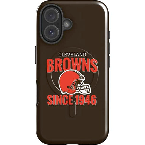 NFL Cleveland Browns Helmet iPhone 16 Magsafe Impact Case