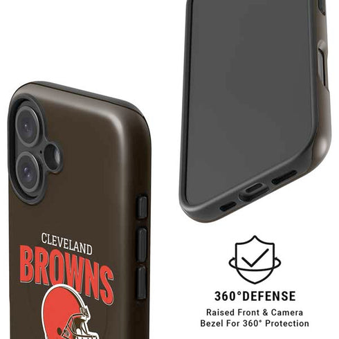 NFL Cleveland Browns Helmet iPhone 16 Magsafe Impact Case