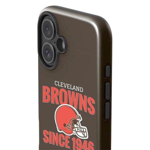 NFL Cleveland Browns Helmet iPhone 16 Plus Impact Case