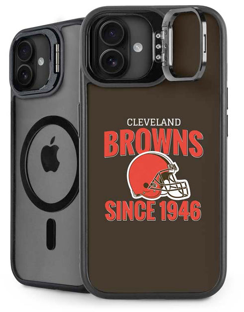 NFL Cleveland Browns Helmet iPhone 16 Plus Kickstand Case