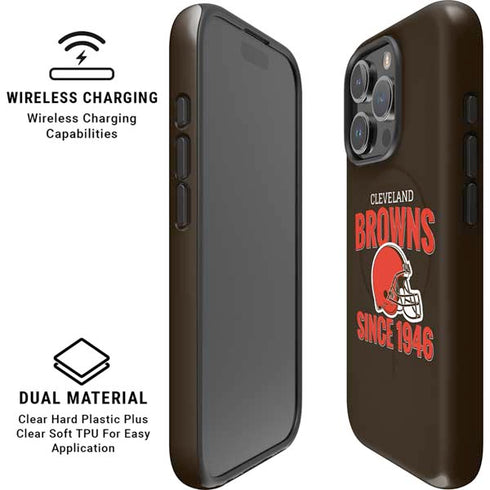 NFL Cleveland Browns Helmet iPhone 16 Pro Magsafe Impact Case