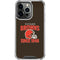 NFL Cleveland Browns Helmet iPhone 16 Pro Max Clear Case