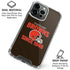 NFL Cleveland Browns Helmet iPhone 16 Pro Max Clear Case