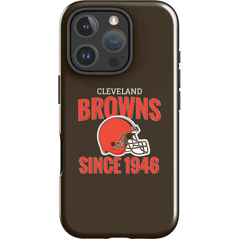 NFL Cleveland Browns Helmet iPhone 16 Pro Max Impact Case