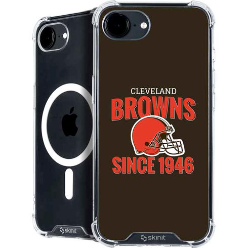 NFL Cleveland Browns Helmet iPhone 16e MagSafe Case