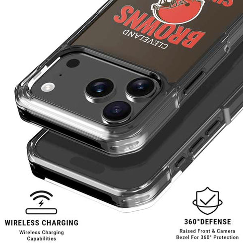 NFL Cleveland Browns Helmet iPhone 18 Pro Clear Case