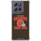 NFL Cleveland Browns Helmet Moto G 5G (2025) Clear Case