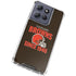 NFL Cleveland Browns Helmet Moto G 5G (2025) Clear Case