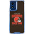 NFL Cleveland Browns Helmet Moto G 5G (2024) Clear Case