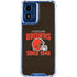 NFL Cleveland Browns Helmet Moto G Play 4G (2024) Clear Case