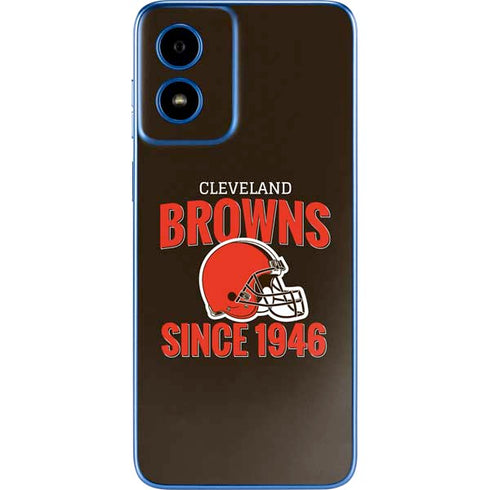 NFL Cleveland Browns Helmet Moto G Play 4G (2024) Skin