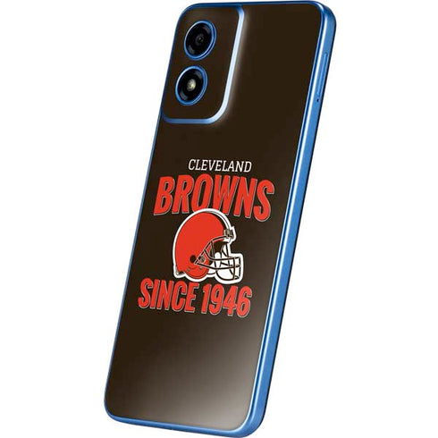 NFL Cleveland Browns Helmet Moto G Play 4G (2024) Skin