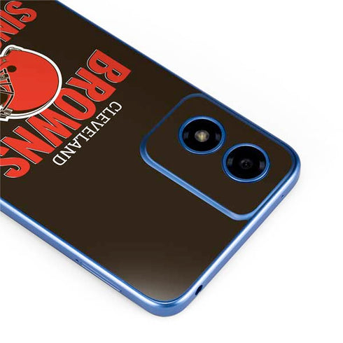 NFL Cleveland Browns Helmet Moto G Play 4G (2024) Skin