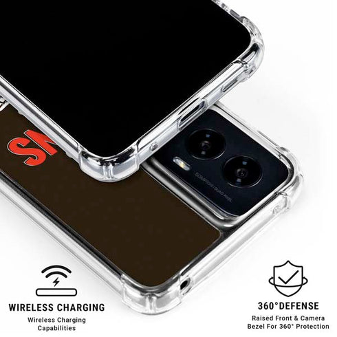 NFL Cleveland Browns Helmet Moto G Power 5G (2024) Clear Case