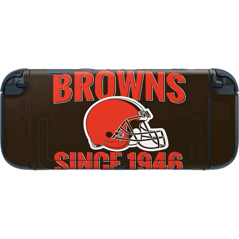 NFL Cleveland Browns Helmet Nintendo Switch 2 (2025) with Joy-Con Skin