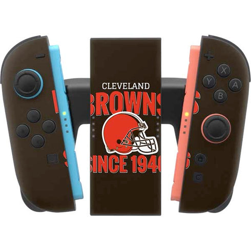 NFL Cleveland Browns Helmet Nintendo Switch 2 (2025) Joy-Con Controller Skin