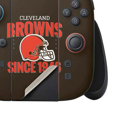 NFL Cleveland Browns Helmet Nintendo Switch 2 (2025) Joy-Con Controller Skin