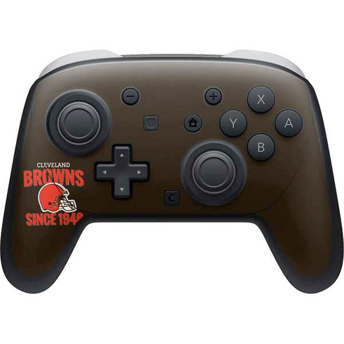 NFL Cleveland Browns Helmet Nintendo Switch 2 (2025) Pro Controller Skin