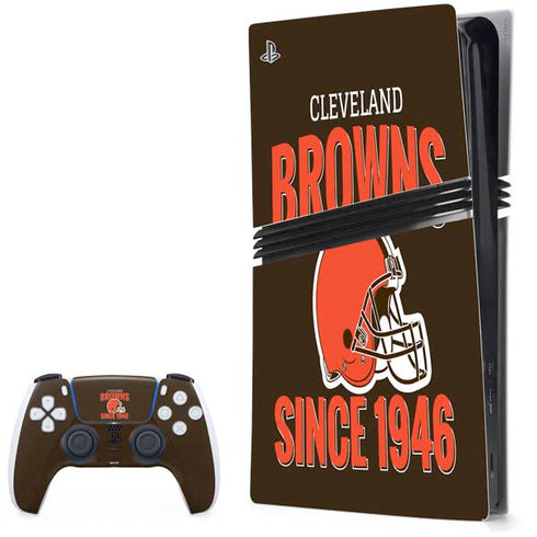 NFL Cleveland Browns Helmet PS5 Pro Bundle Skin