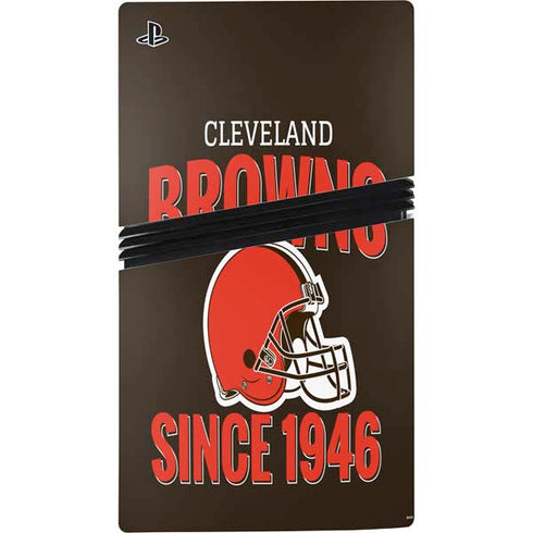 NFL Cleveland Browns Helmet PS5 Pro Console Skin