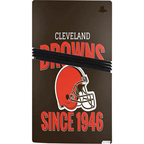 NFL Cleveland Browns Helmet PS5 Pro Console Skin