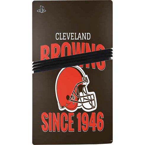 NFL Cleveland Browns Helmet PS5 Pro Disk Console Skin