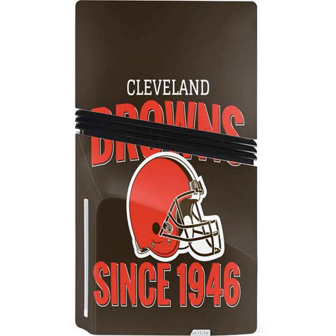 NFL Cleveland Browns Helmet PS5 Pro Disk Console Skin