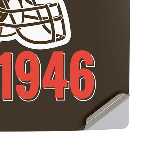 NFL Cleveland Browns Helmet PS5 Pro Disk Console Skin