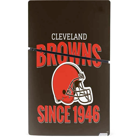 NFL Cleveland Browns Helmet PS5 Slim Digital Edition Console Skin