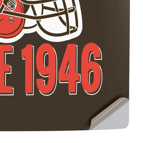 NFL Cleveland Browns Helmet PS5 Slim Digital Edition Console Skin